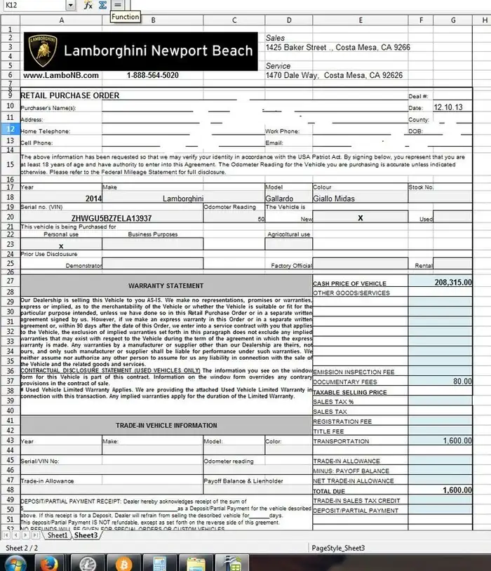 比特币购买力飙升：如今1枚BTC即可购得兰博基尼