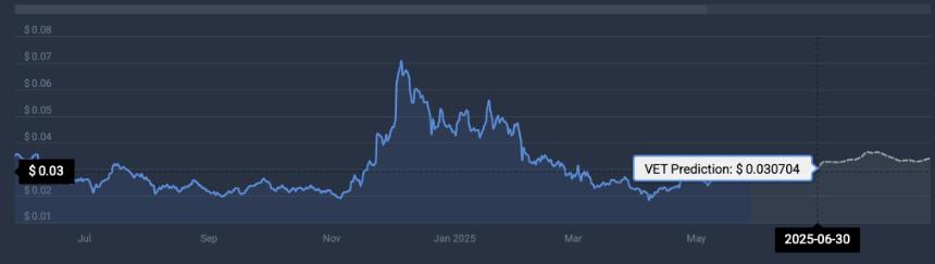 VeChain面临0.03美元阻力,六月能否突破0.05美元大关?