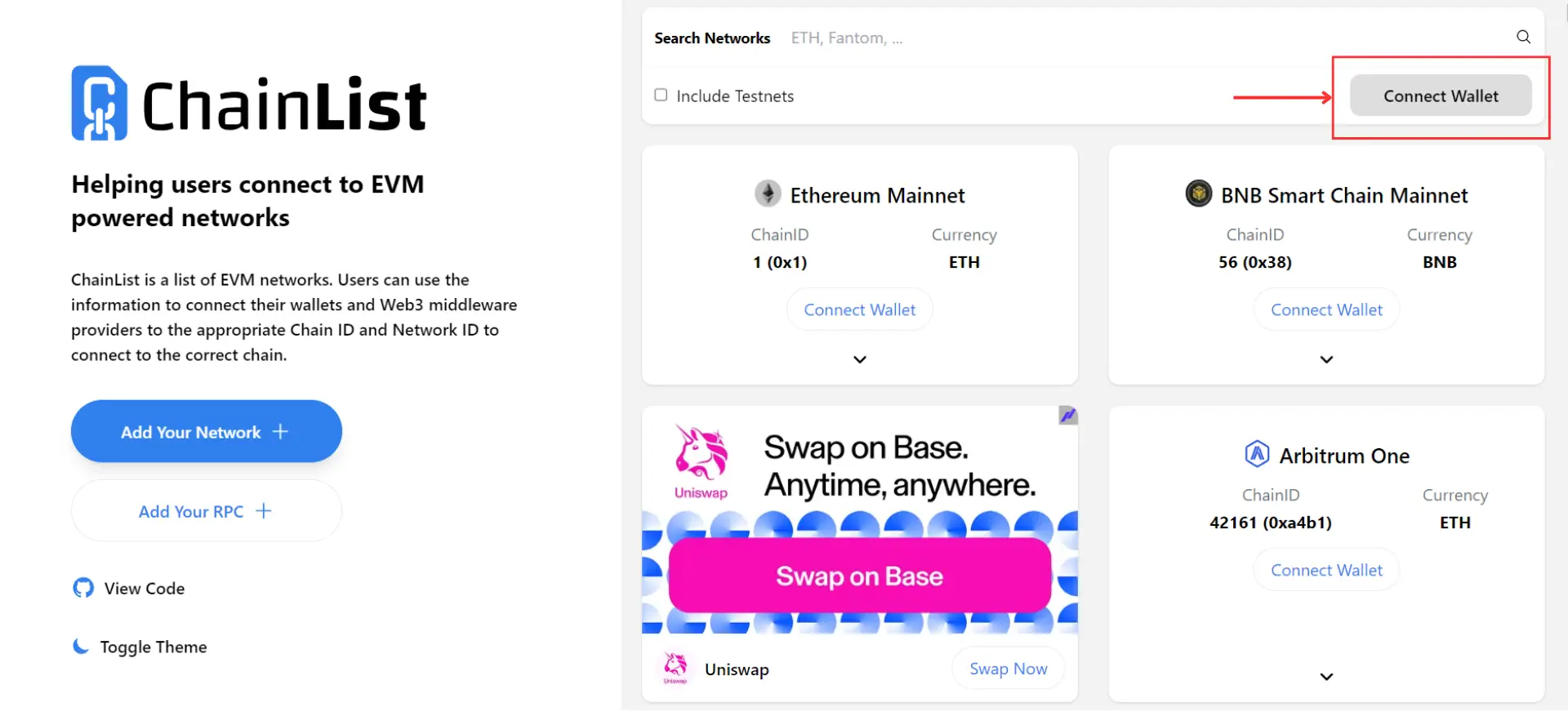 什么是Chainlist？ChainList如何使用？区块链网络管理工具用户指南